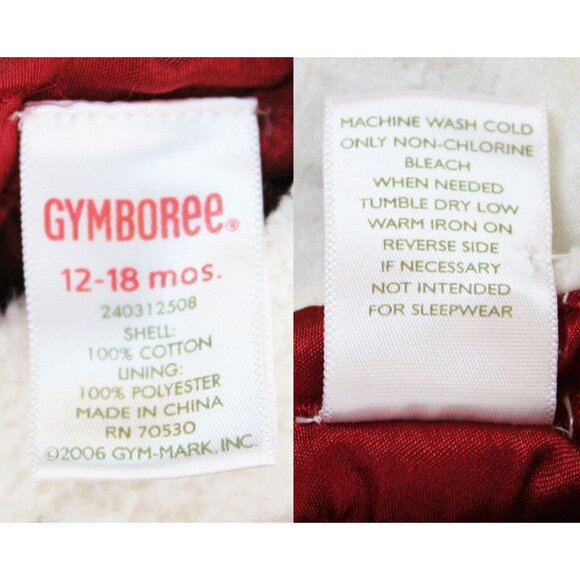 Gymboree Mountain Cabin Santa Dress sz 12-18 Months Baby Winter Holiday Corduroy - Picture 9 of 9